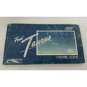 Ford Taurus 1988 Factory Owners Manual Guide Book